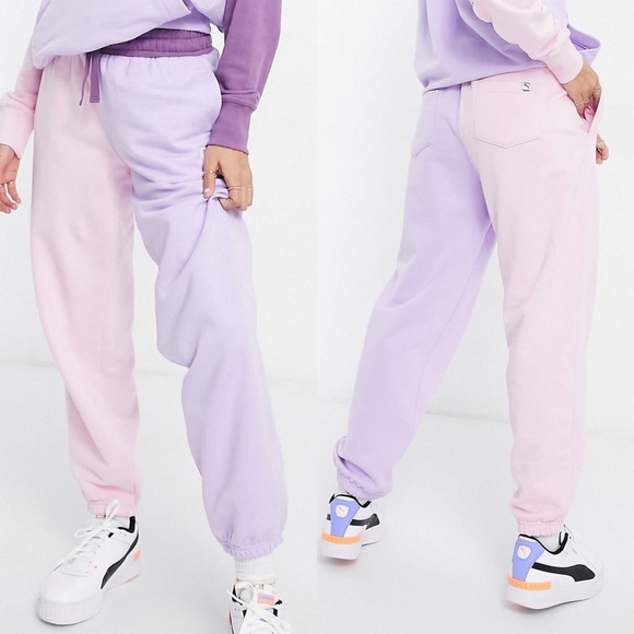 ASOS Exclusive x Puma Pastel Colorblock Sweatpants - Picture 1 of 6